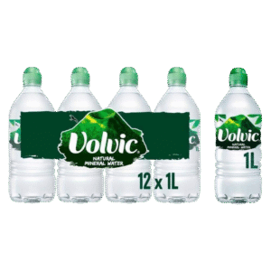 Volvic Natural Mineral Water 12x1L Sports Cap